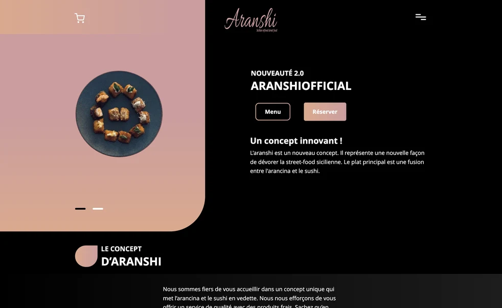 Vignette du portfolio pour Aranshi official