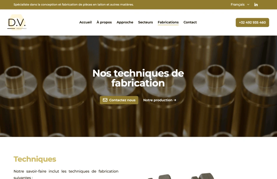 Vignette du portfolio pour D.V. Industries